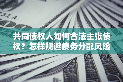 武汉共同债权人如何合法主张债权？怎样规避债务分配风险？
