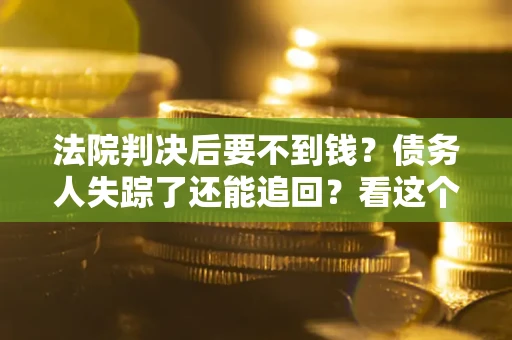 武汉法院判决后要不到钱？债务人失踪了还能追回？看这个方法！