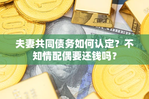 武汉夫妻共同债务如何认定？不知情配偶要还钱吗？
