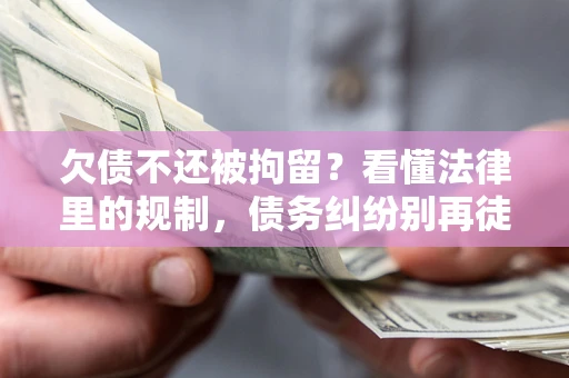 武汉欠债不还被拘留？看懂法律里的规制，债务纠纷别再徒劳奔波