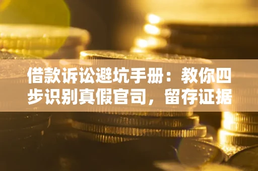武汉借款诉讼避坑手册：教你四步识别真假官司，留存证据不踩雷