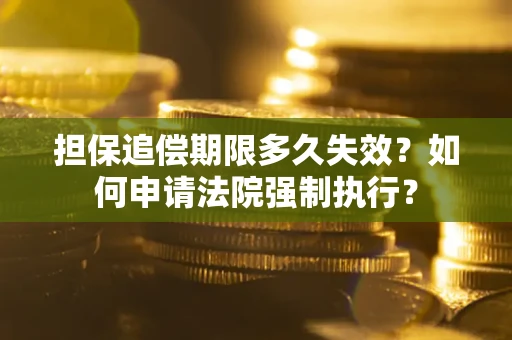 武汉担保追偿期限多久失效？如何申请法院强制执行？