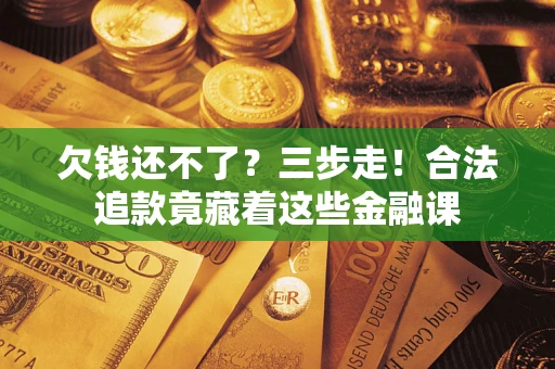 武汉欠钱还不了？三步走！合法追款竟藏着这些金融课