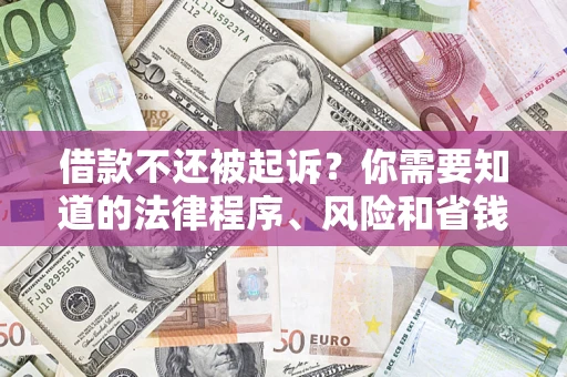 武汉借款不还被起诉？你需要知道的法律程序、风险和省钱技巧